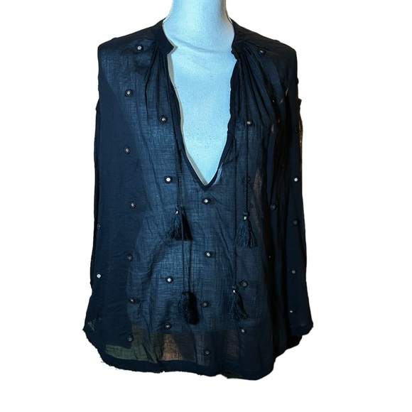 Free People Tops - Free People Black Oversized Black Top